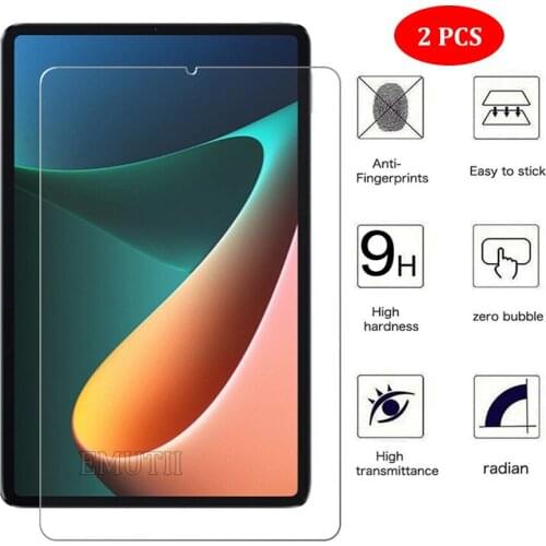 2PCS Tempered Glass For Xiaomi Mi Pad 5 Pro MiPad 5 Glass 2021 Tablet 9H MiPad5 Pro Glass Protective Film Screen Protector