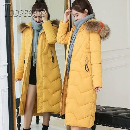 2019 Korean Candy Color Winter Warm Women Parkas Multi Color Can Choose Female Overcoat