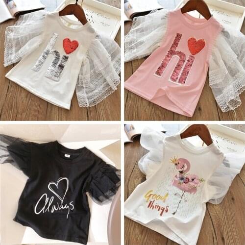 2021 Girls Boys T-Shirts Kids Unicorn T-Shirt Print Children Fashion Tops Boys Short Cute Cartoon Casual Clothes For 1-8 Year
