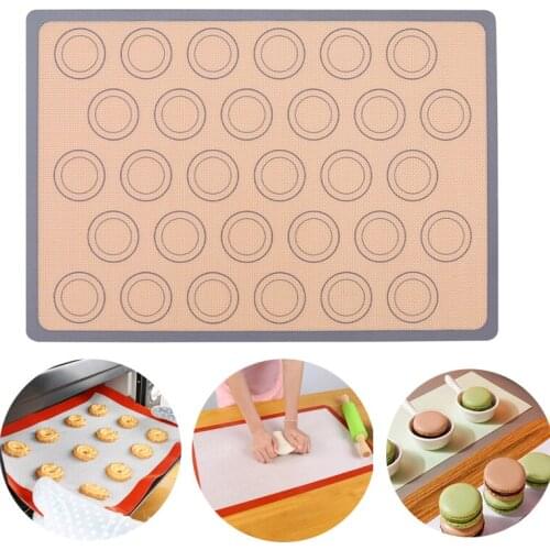42x29.5cm Silicone Baking Mat Non-Stick Rolling Dough Pad Cake Cookie Macaron Bread Bakeware Pastry Accessories Cooking Tool