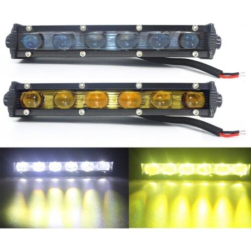 7inch 30W Car LED Work Light Bar Spot fog Lamp White Lemon Yellow Universal for Offroad 4x4 SUV ATV Motorcycle Car Accessories