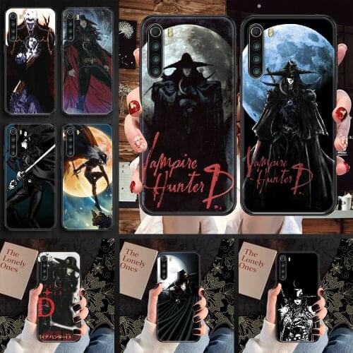 Vampire Hunter D Phone case For Xiaomi Redmi Note 7 7A 8 8T 9 9A 9S 10 K30 Pro Ultra black art back luxury cell cover 3D funda