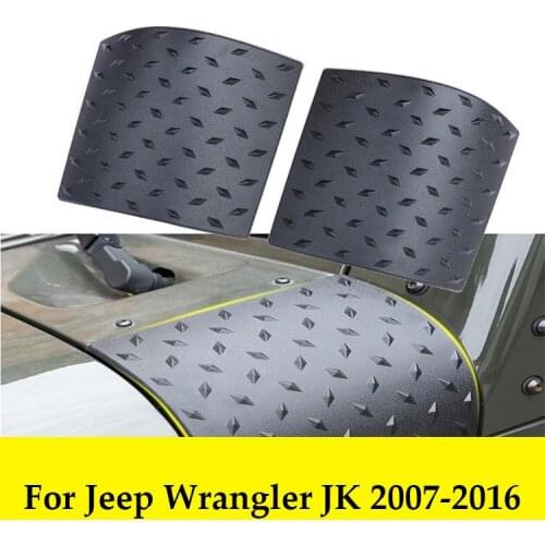 Black Cowl Body Armor Car Side Outer Cowling Cover 2PCS For Jeep Wrangler JK 2009-2016 ABS Body Armor Car Accessories