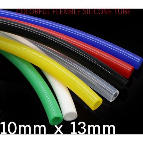 Colorful Flexible Silicone Tube ID 10mm x 13mm OD Food Grade Non-toxic Drink Water Rubber Hose Milk Beer Soft Pipe Connector