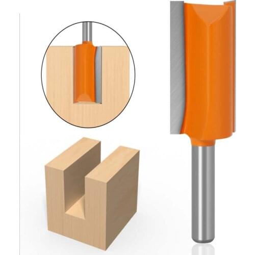 Woodworking milling cutter 8mm handle extended straight cutter 8x22x40 slotting straight cutter slotting cutter broaching millin