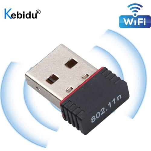 Kebidu 150Mbps External Network Card USB Wifi LAN Adapter Wi-Fi USB Wireless Receiver Dongle For PC Laptop Computer RTL8188EU