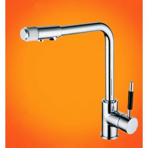 Kitchen Tap Torneira De Cozinha High-grade All Copper Pure Water Three Faucet With Hot And Cold Direct Drinking Healthy Kitchen