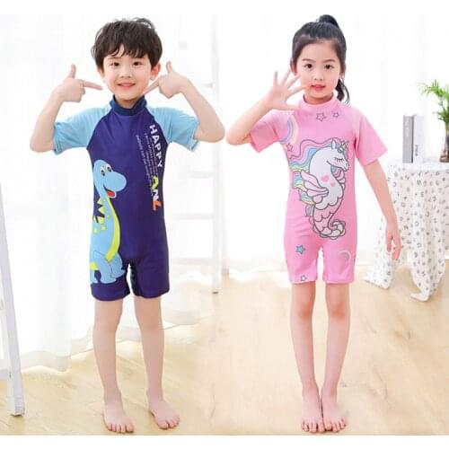 Swimsuit kids shark dinosaur unicorn Swimsuit for girls boys swimming infant toddler Childrens swimsuit beach bathing for 3-12T