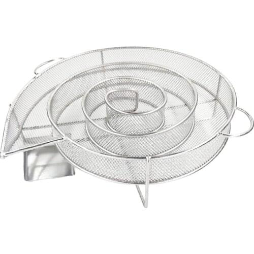 New Cold Smoke Generator For BBQ Grill or Smoker Wood Dust Hot and Cold Smoking Salmon Meat Burn Stainless Cooking Bbq Tools