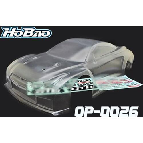 OFNA/HOBAO RACING OP-0026 CLEAR BODY-LONG FOR 1/8 HYPER GTS / GTB ON-ROAD