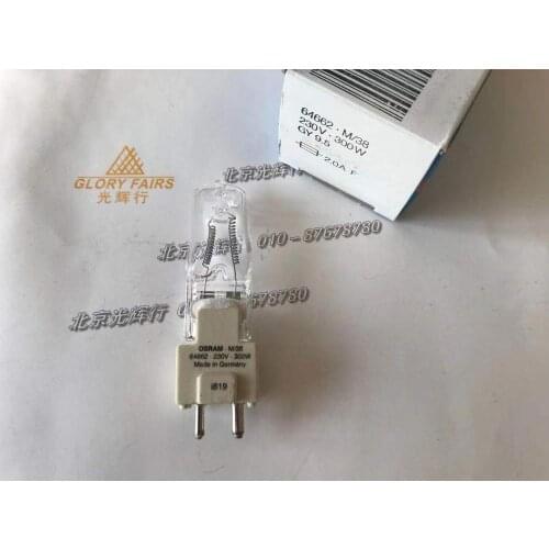 OS 64662 230V300W M38 GY9.5 halogen bulb Display optic 220-240V 230V 300W M/38 projector photo lamp