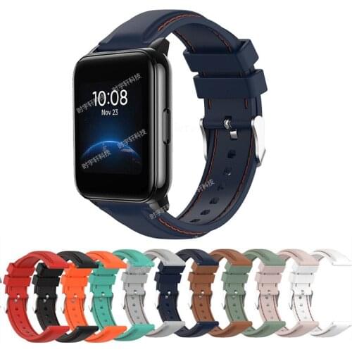 22mm Silicone Replace Strap For Realme Watch 2/2 Pro Smartwatch Sport Band For Realme Watch S/S Pro Watchband Bracelet Ремешок