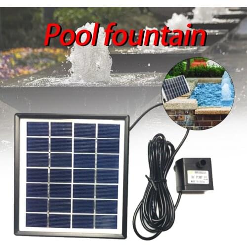 Solar Water Pump Power Panel Kit Pool Submersible Fountain Garden Plants Watering Power Fountain Outdoor Decor