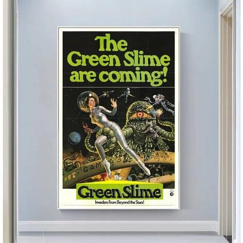 V0828 The Green Slime Vintage Classic Movie Wall Silk Cloth HD Poster Art Home Decoration Gift