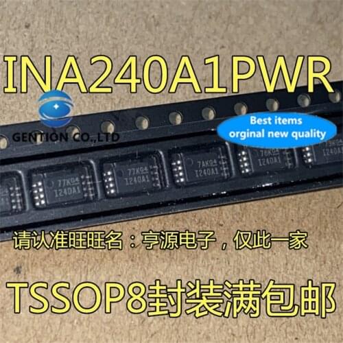 5Pcs INA240A1 INA240A1PWR Silkscreen I240A1 1240A1 TSSOP-8 Current detection amplifier chip in stock 100% new and original