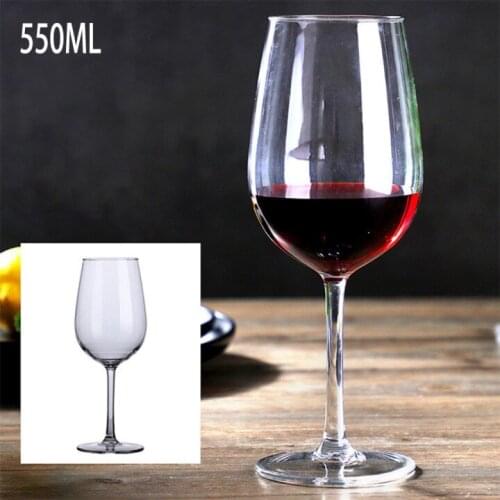 1Pc Plastic Transparent Unbreakable Plastic Wine Glass Cups Bar Home Goblet Plastic Red Wine Glass Food Grade Cup Drinkware