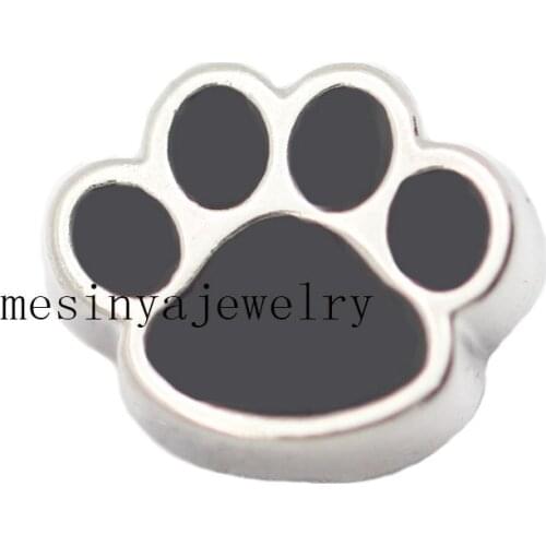 10pcs Dog Paw Custom Floating Charms For Glass Locket