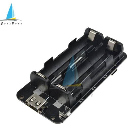 Two Voltage 18650 Lithium Battery Shield V8 Mobile Power Expansion Board Module 5V/3A 3V/1A Micro USB For Arduino ESP32 ESP8266