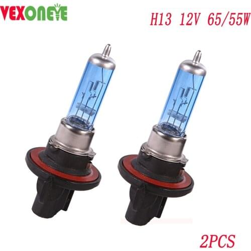 2pcs H13 12V 65/55W Hot Sales head light Halogen bulb Super Brigh Car Lights