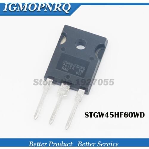 5pcs STGW45HF60WD TO-247 GW45HF60WD TO-3P STGW45HF60 45HF60 600V 45A new