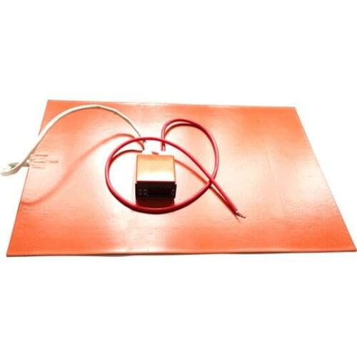 800*500*1.5mm 240v 2500w indurtrial silicone heater digital thermostat on wire 1000mm lead wire out from middle of 500mm side