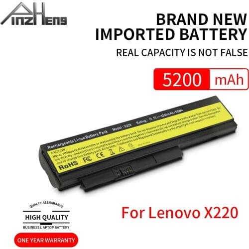 PINZHENG 5200mAh 6 CellsLaptop Battery For Lenovo ThinkPad X220 X220i 42T4901 42T4940 42T4942 ASM 42T4862 FRU 42T4861 Battery