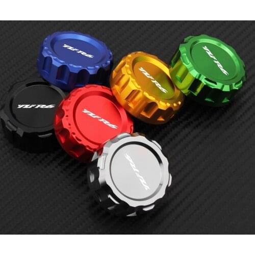 For Yamaha YZF R25 YZFR25 yzfr25 2013 2014 2015 With Logo Motorcycle CNC Aluminum Rear Brake Fluid Reservoir Cover Cap