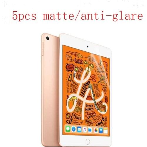 Anti-glare LCD Screen Film For Apple ipad mini 1/2/3/4/ipad mini 5 2019/ipad mini 6 2021 Protector 5pcs in 1 package