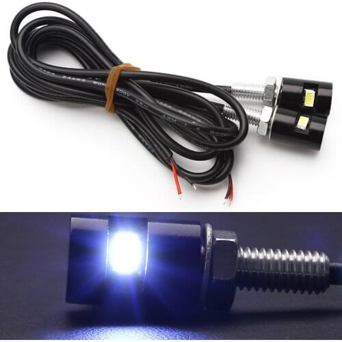 Car Auto Motorcycle License Plate lamp 12V SMD 5630 Screw Bolt Light Styling Tail Number Universal New White LED 2pcs/lot