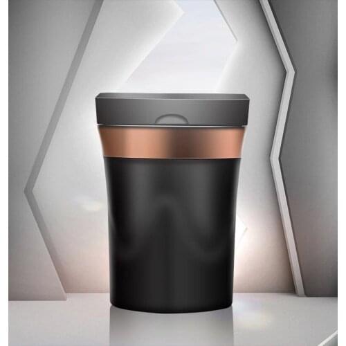 Car ashtray Car ceramic liner with lamp and cover Multi-function car universal creative personality trend ashtray storage box