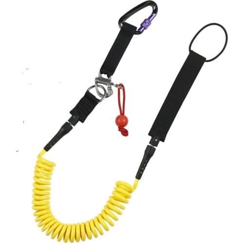 B9 Quick Release Leash for surf board /white water leash/ Coiled leash