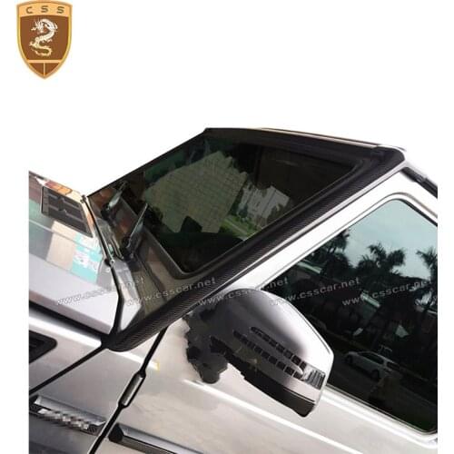 Real Carbon Fiber Side Middle Column For G Class W463 G500 G55 G63 A Pillars Car Accessories