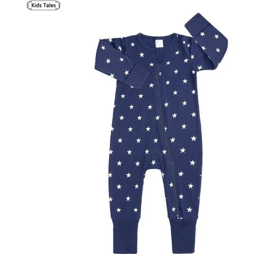 Infant Newborn Baby Girl Boys Clothes Cotton Romper Long Sleeve Star Point For Baby Boys Overalls Newborn Baby Boy Clothes 6-24M