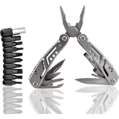 Pocket Tools for Camping Portable Folding Scarab Pliers Screwdriver Knife Keyring Outdoor Sports Camping Emergency Survival Tool