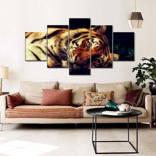 A Tiger Animals Canvas Painting Home Decor Wall Art Paintings for Living Room Wall Posters and Prints