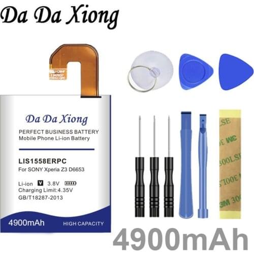 Da Da Xiong 4700mAh LIS1558ERPC Li-ion Phone Battery use for Sony Xperia Z3 L55T L55U D6653 D6603 D6633 D5803 D5833 D6616 D6708