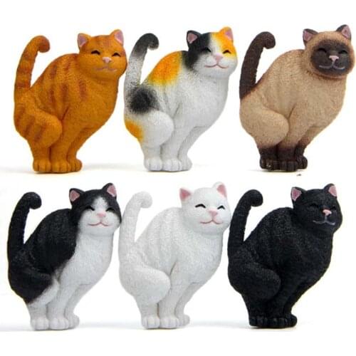 Lovely Cat Fridge Magnets Cartoon Kitten Animal Figurine Whiteboard Sticker Refrigerator Magnets Kids Toy Home Decoration