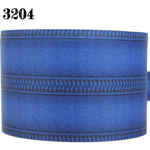 NEW sales10 yards blue Jeans Plain coloured ribbon Double-printed ribbon printed grosgrain ribbons 3204