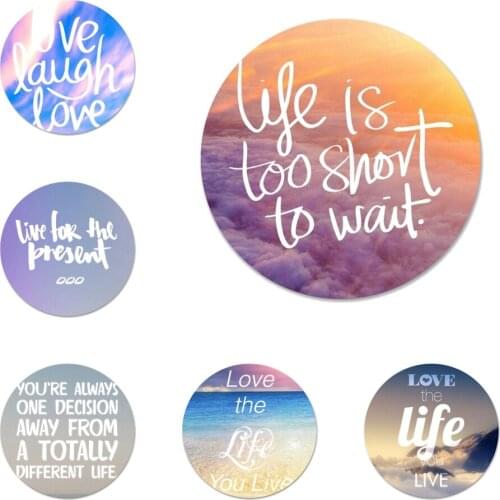 Ocean Live Life You Love Inspirational Refrigerator Magnet Bottle Opener Beer Coke Sue Bottle Opener 58mm