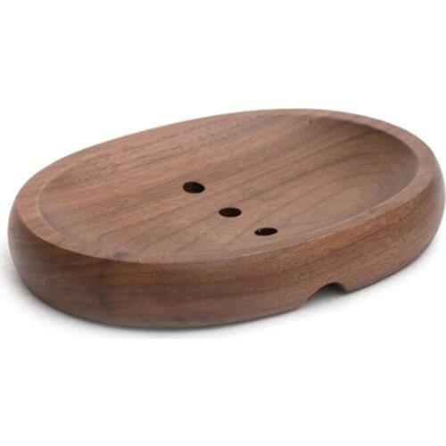 Nature Black Walnut Soap Rack Bathroom Supplies Soap Box Laundry Supplies Dish