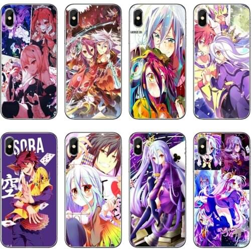 No Game No Life Anime Transparent Phone Case For iPhone 12 11 Pro Max Mini XS Max XR X 8 7 Plus 6 6S Plus 5 5S SE 2020