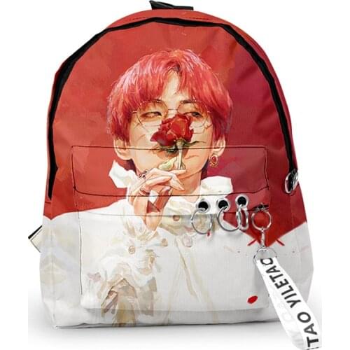 Kpop Member Boys 3d Print Backpacks Men Women School Bags Multi Pocket Travel Bags Teenage Notebook Backpack Nylon Shoulder Bag