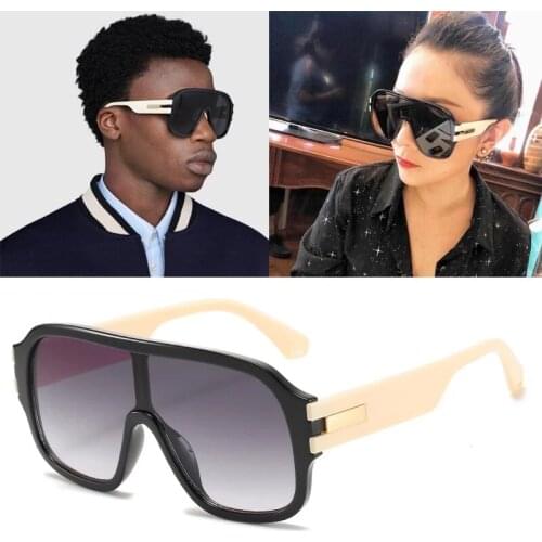 2021 New retro big frame mens luxury brand sunglasses conjoined toad frame fashion woman sunglasses UV400 oculos de sol