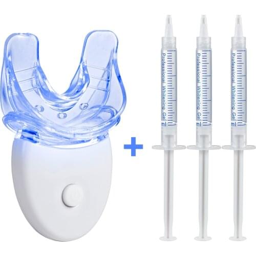 VIP Link Dental Bleaching Teeth Whitening Kit with Teeth Whitening Led Light and Peroxide Gel Pen