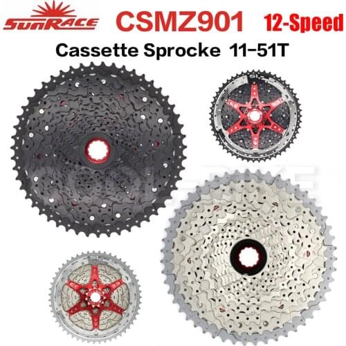 SunRace CSMZ901 CSMZ903 freewheel 12 Speed 11-51T Mountain Bicycle cassette MTB Flywheel 12S Sprocket Compatible Shimano SRAM