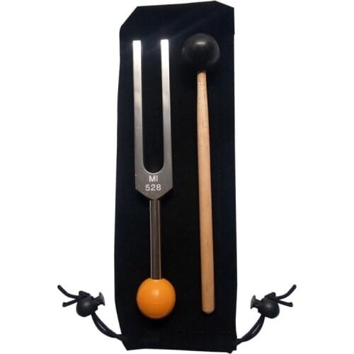 Tuning Fork 528 HZ - with Buddha Bead Base for Ultimate Healing and Relaxation
