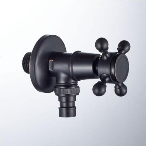 High quality total brass black oil brushed and antique washing machine faucet bathroom corner faucet tap garden outdoor mixer