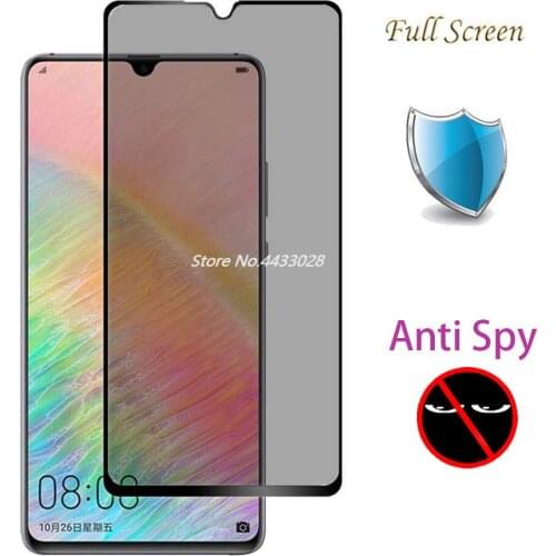 9H Full Cover Privacy Tempered Glass For Huawei Mate 20 X Anti Spy Protective Film Glass For Huawei Mate 20 20X Screen Protector