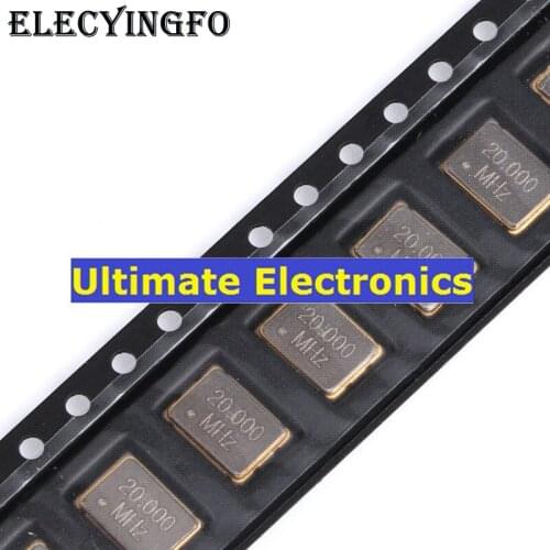 10pcs SMD Active Crystal 7050 20.000MHz 20mhz 25PPM 3.3V 5*7mm 4feet 5070 Resonator