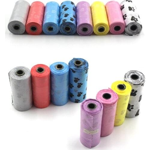 20 rolls Random Degradable Pet Cat Dog Waste Poop Bag With Bag Degradable Pet Waste Clean Poop Bags Dog Up Clean Bag Dispenser
